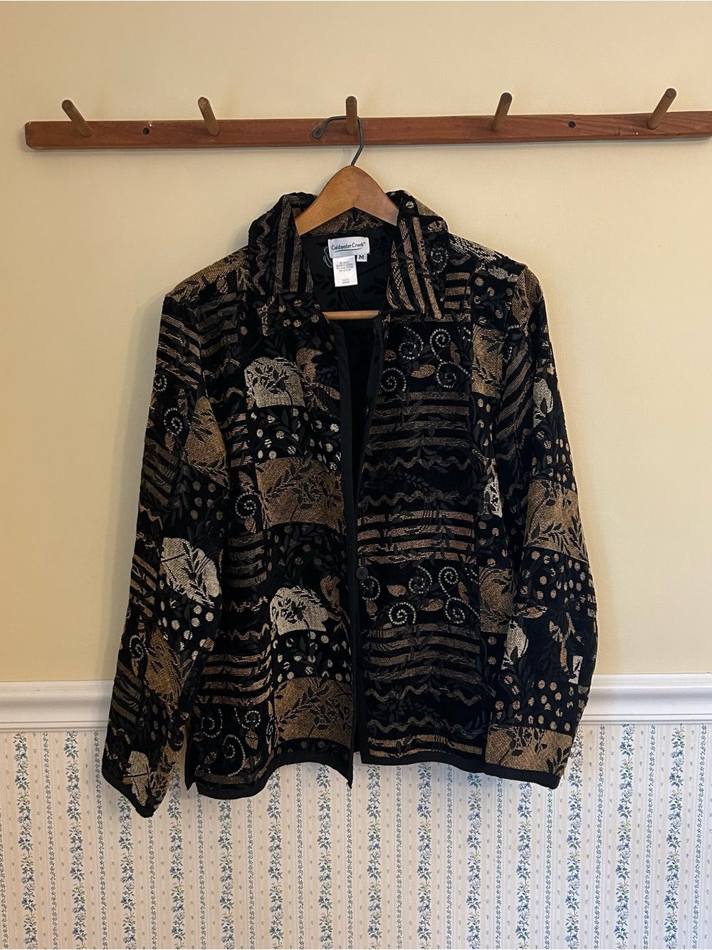 VINTAGE Coldwater Creek Funky Patterned Jacket